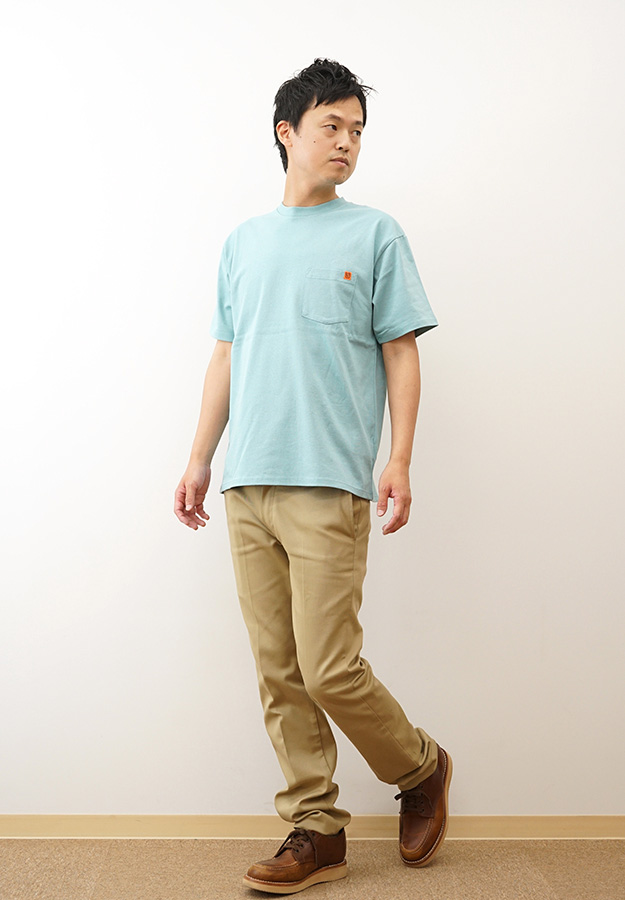 UNIVERSAL OVERALL ユニバーサルオーバーオール ポケット 半袖 Tシャツ ポケT メンズ レディース 黒 白 オーバーサイズ 綿100% 無地 おしゃれ アメカジ U2413209 | UNIVERSAL OVERALL | 03