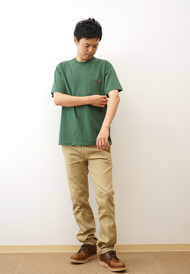 UNIVERSAL OVERALL ユニバーサルオーバーオール ポケット 半袖 Tシャツ ポケT メンズ レディース 黒 白 オーバーサイズ 綿100% 無地 おしゃれ アメカジ U2413209 | UNIVERSAL OVERALL | 04