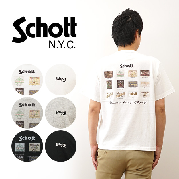 Schott N.Y.C（ショット） Schott Tシャツ アーカイブタグ メンズ