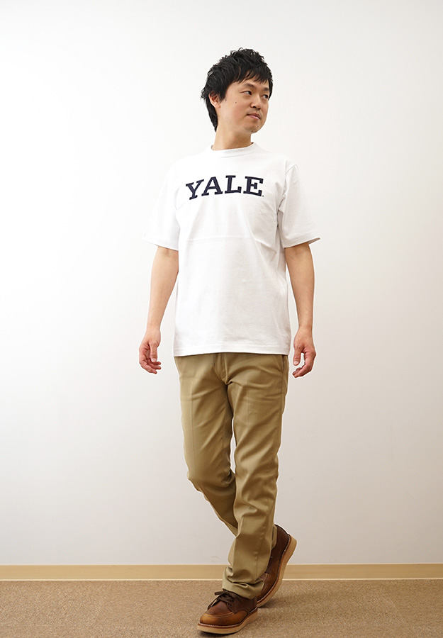 Champion チャンピオン T1011 Tシャツ メンズ レディース カレッジロゴ YALE 白 ネイビー 大きいサイズ M L XL 綿100% アメリカ製 厚手 アメカジ 夏 C5-B306 | Champion | 03