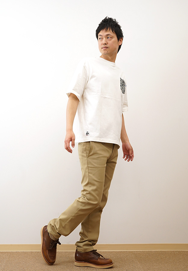 CHUMS チャムス 米織小紋 Tシャツ 半袖 メンズ レディース ポケT 東北 限定 別注 綿100％ コラボ 大きいサイズ カジュアル ユニセックス CH01-2572 | CHUMS | 01