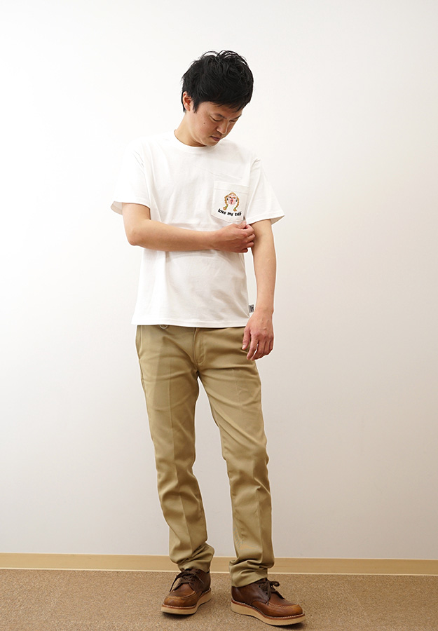 gym master ジムマスター Tシャツ メンズ レディース 7.4oz love my self 刺繍 ポケット 半袖 ポケT 白 黒 大きいサイズ 綿100% アメカジ 夏 おしゃれ G521791 | gym master | 01