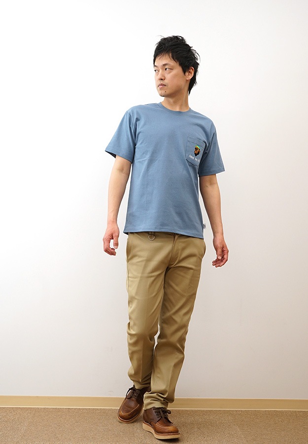 gym master ジムマスター Tシャツ メンズ レディース 7.4oz love my self 刺繍 ポケット 半袖 ポケT 白 黒 大きいサイズ 綿100% アメカジ 夏 おしゃれ G521791 | gym master | 05