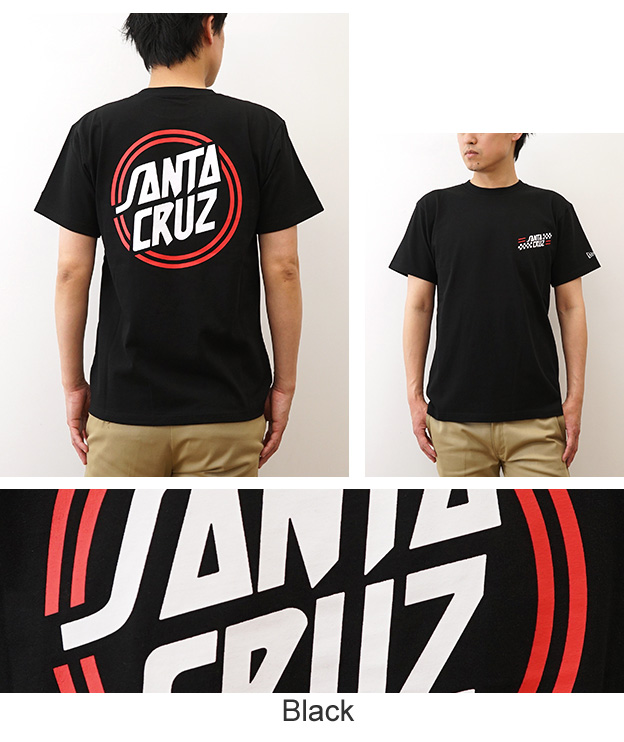 New Era ニューエラ Tシャツ サンタクルーズ ロゴ メンズ 黒 白 大きいサイズ M L XL 綿100% 半袖 プリント おしゃれ アメカジ ストリート 夏 14384107 14384108 | NEW ERA | 08