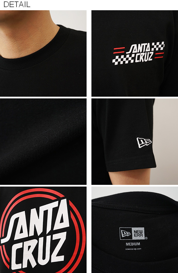New Era ニューエラ Tシャツ サンタクルーズ ロゴ メンズ 黒 白 大きいサイズ M L XL 綿100% 半袖 プリント おしゃれ アメカジ ストリート 夏 14384107 14384108 | NEW ERA | 06