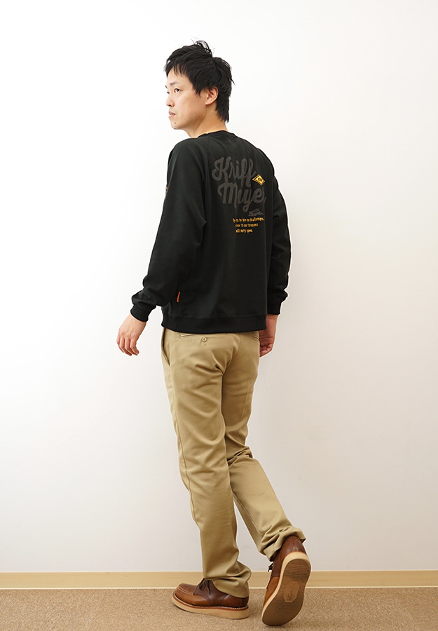 KRIFF MAYER（クリフメイヤー） 長袖 Tシャツ もちのび 刺繍 ラグラン