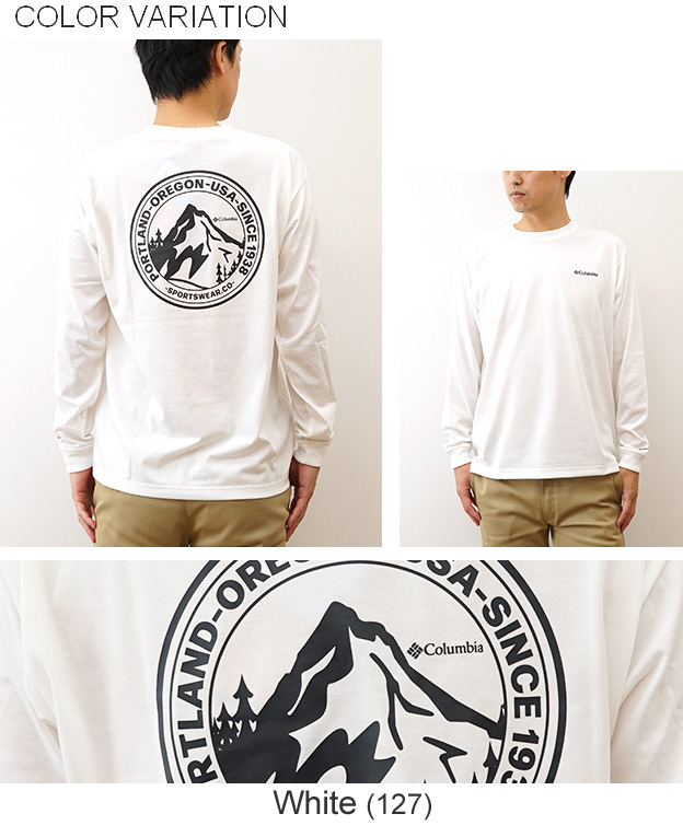 Columbia コロンビア 長袖 Tシャツ ロンT アーバンハイク グラフィック メンズ レディース 白 黒 吸湿速乾 アウトドア キャンプ ブランド おしゃれ PM0571 | Columbia | 11