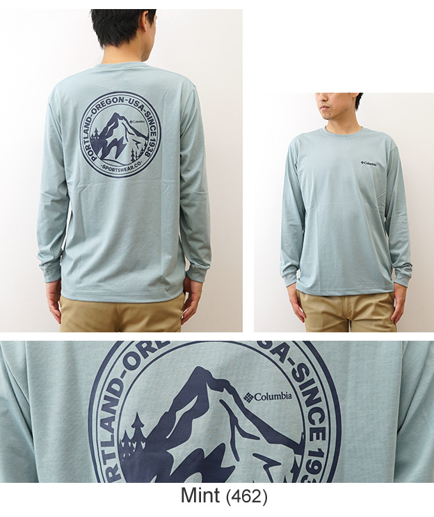 Columbia コロンビア 長袖 Tシャツ ロンT アーバンハイク グラフィック メンズ レディース 白 黒 吸湿速乾 アウトドア キャンプ ブランド おしゃれ PM0571 | Columbia | 12