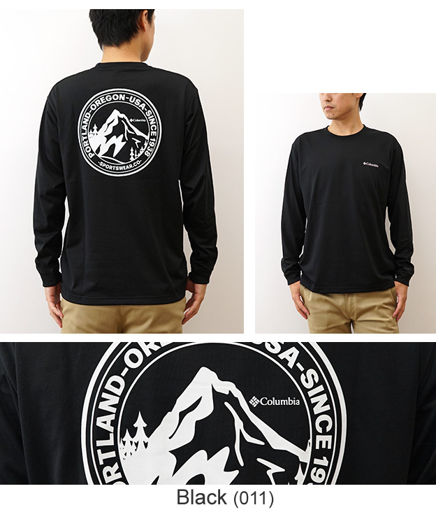 Columbia コロンビア 長袖 Tシャツ ロンT アーバンハイク グラフィック メンズ レディース 白 黒 吸湿速乾 アウトドア キャンプ ブランド おしゃれ PM0571 | Columbia | 13