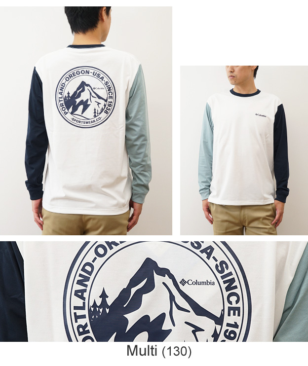Columbia コロンビア 長袖 Tシャツ ロンT アーバンハイク グラフィック メンズ レディース 白 黒 吸湿速乾 アウトドア キャンプ ブランド おしゃれ PM0571 | Columbia | 14