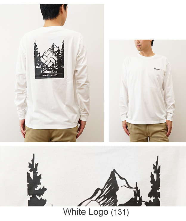 Columbia コロンビア 長袖 Tシャツ ロンT アーバンハイク グラフィック メンズ レディース 白 黒 吸湿速乾 アウトドア キャンプ ブランド おしゃれ PM0571 | Columbia | 15