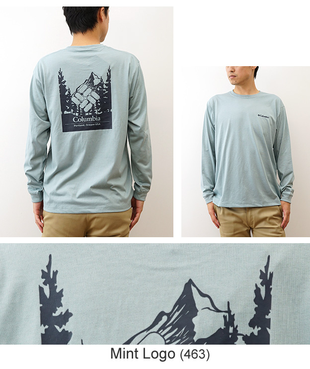 Columbia コロンビア 長袖 Tシャツ ロンT アーバンハイク グラフィック メンズ レディース 白 黒 吸湿速乾 アウトドア キャンプ ブランド おしゃれ PM0571 | Columbia | 16