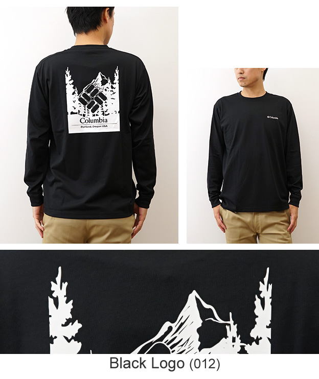 Columbia コロンビア 長袖 Tシャツ ロンT アーバンハイク グラフィック メンズ レディース 白 黒 吸湿速乾 アウトドア キャンプ ブランド おしゃれ PM0571 | Columbia | 18