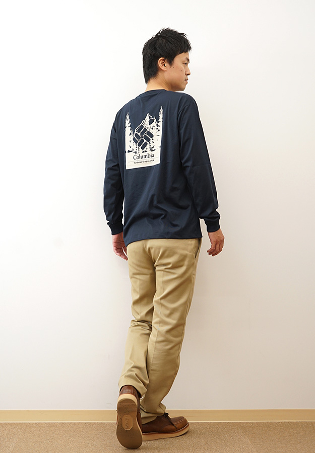 Columbia コロンビア 長袖 Tシャツ ロンT アーバンハイク グラフィック メンズ レディース 白 黒 吸湿速乾 アウトドア キャンプ ブランド おしゃれ PM0571 | Columbia | 07