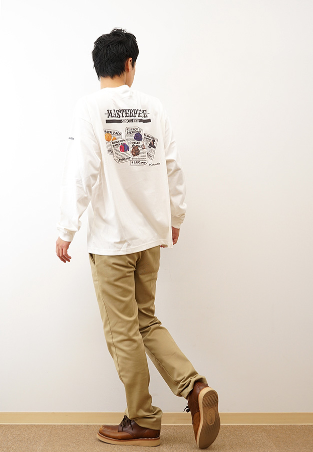 Columbia コロンビア 長袖 Tシャツ ロンT フォートモーニング グラフィック メンズ レディース オーバーサイズ 吸湿速乾 バックプリント アウトドア PM0578 | Columbia | 01