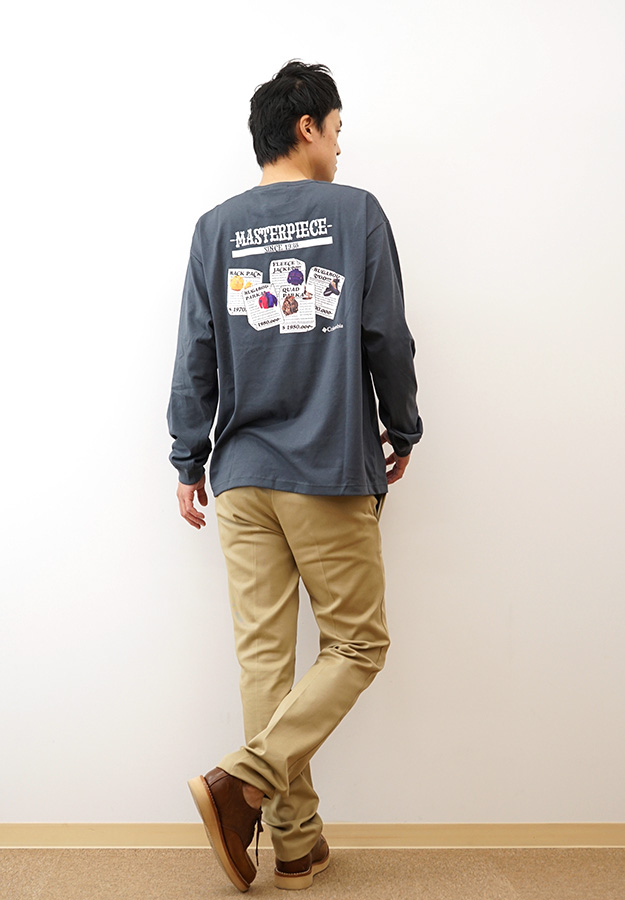 Columbia コロンビア 長袖 Tシャツ ロンT フォートモーニング グラフィック メンズ レディース オーバーサイズ 吸湿速乾 バックプリント アウトドア PM0578 | Columbia | 04