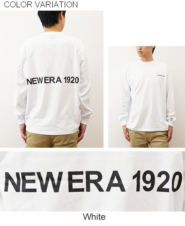New Era ニューエラ 長袖 オーバーサイズド コットン Tシャツ NEW ERA 1920 ロンT メンズ レディース 黒 白 アメカジ ストリート おしゃれ 14682695 14682697 | NEW ERA | 07