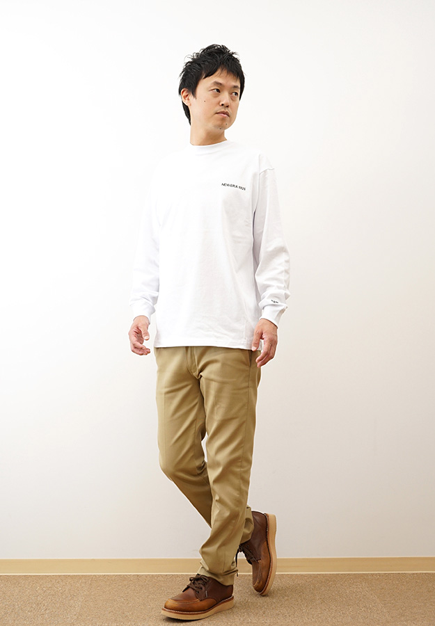 New Era ニューエラ 長袖 オーバーサイズド コットン Tシャツ NEW ERA 1920 ロンT メンズ レディース 黒 白 アメカジ ストリート おしゃれ 14682695 14682697 | NEW ERA | 01
