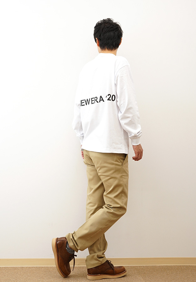 New Era ニューエラ 長袖 オーバーサイズド コットン Tシャツ NEW ERA 1920 ロンT メンズ レディース 黒 白 アメカジ ストリート おしゃれ 14682695 14682697 | NEW ERA | 02