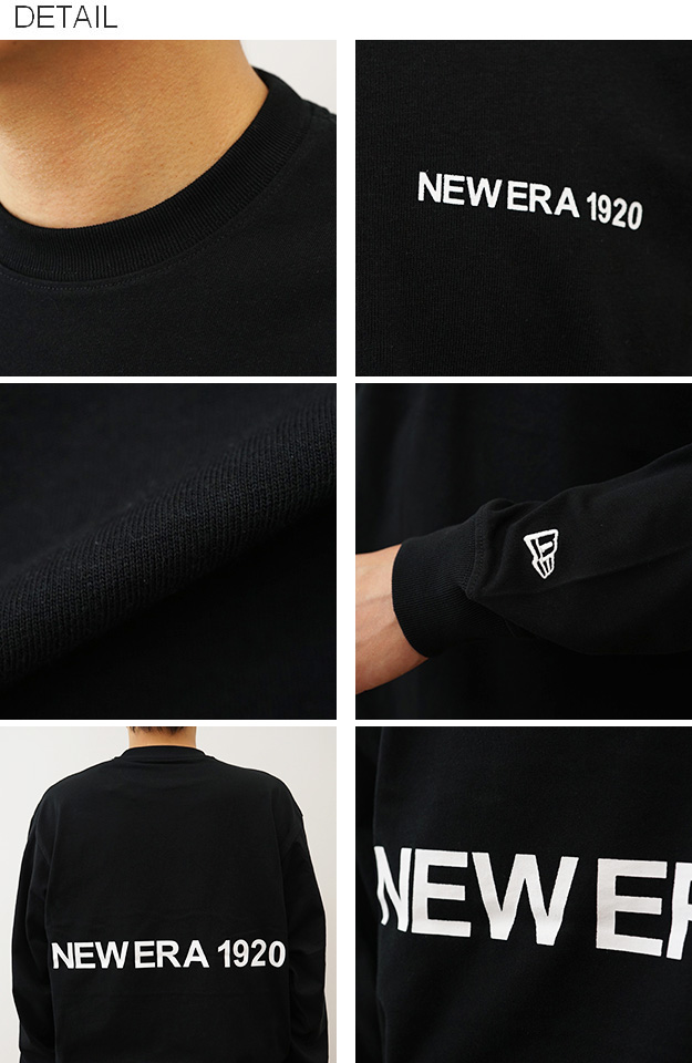 New Era ニューエラ 長袖 オーバーサイズド コットン Tシャツ NEW ERA 1920 ロンT メンズ レディース 黒 白 アメカジ ストリート おしゃれ 14682695 14682697 | NEW ERA | 06