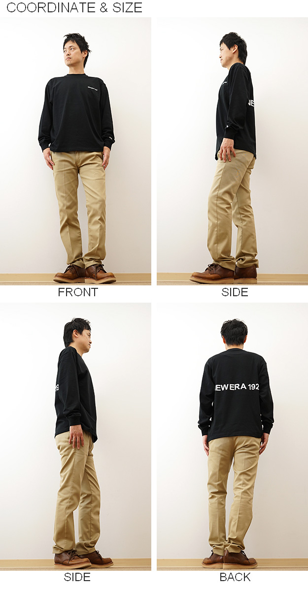 New Era ニューエラ 長袖 オーバーサイズド コットン Tシャツ NEW ERA 1920 ロンT メンズ レディース 黒 白 アメカジ ストリート おしゃれ 14682695 14682697 | NEW ERA | 05