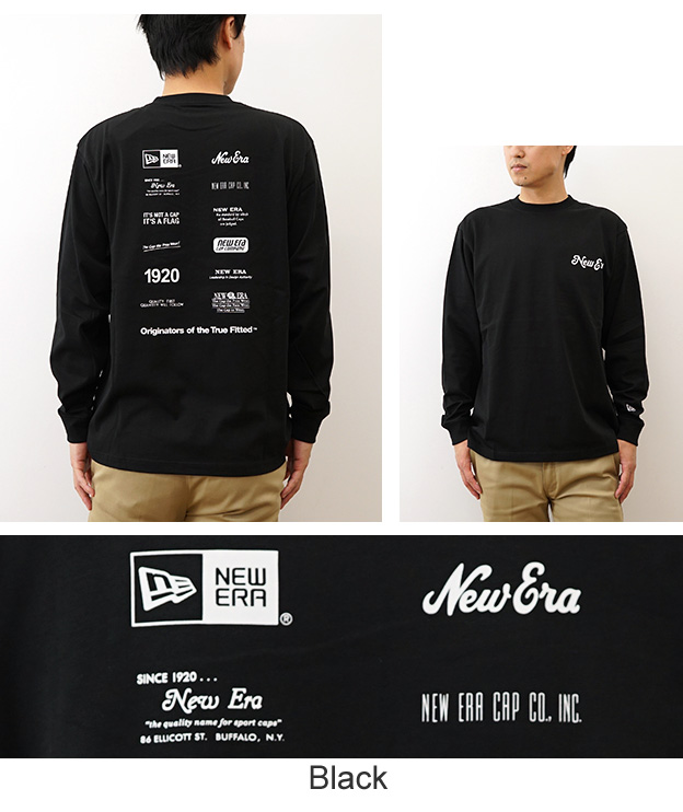 NEW ERA（ニューエラ） 長袖 オーバーサイズド コットン Tシャツ 