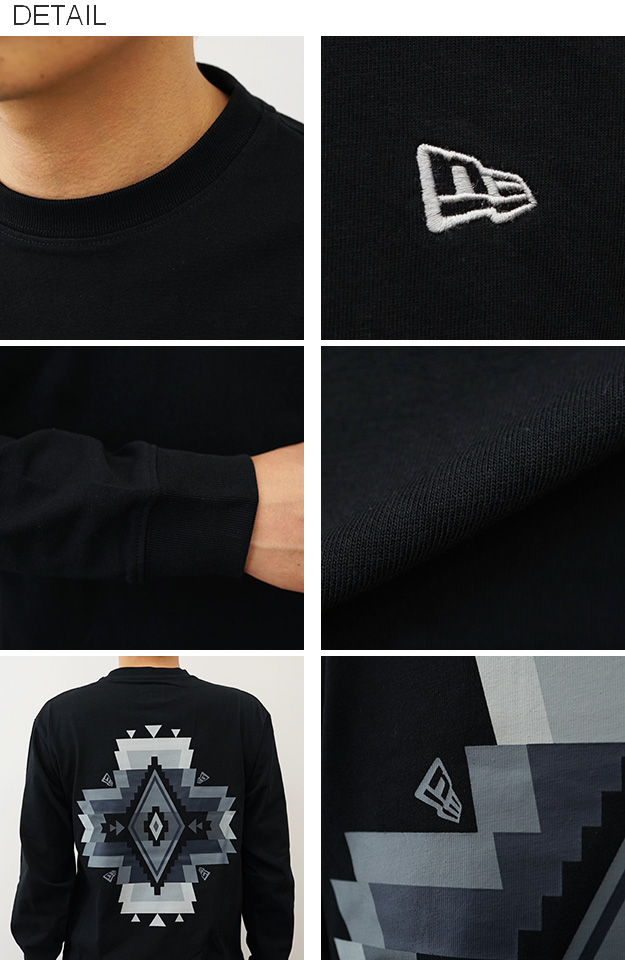 New Era ニューエラ 長袖 コットン Tシャツ ペンドルトン コラボ ロンT メンズ レディース 黒 白 プリント アメカジ ストリート おしゃれ 14683931 14683932 | NEW ERA | 06