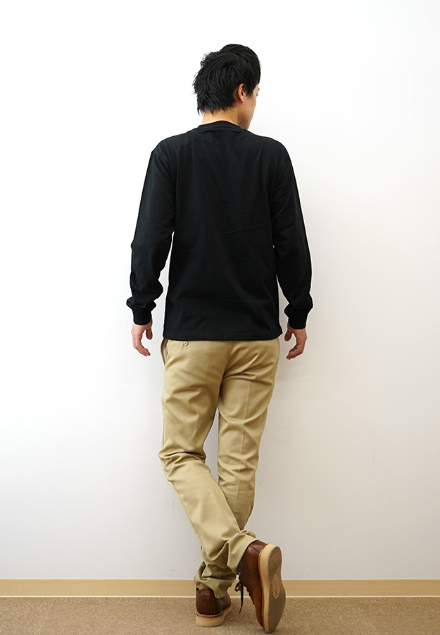 New Era ニューエラ 長袖 コットン Tシャツ Pattern Box Logo ボックスロゴ ロンT メンズ レディース 黒 白 アメカジ ストリート おしゃれ 14682713 14682715 | NEW ERA | 04