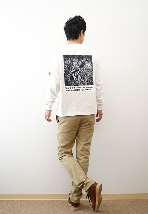 CHUMS（チャムス） 長袖 Tシャツ ロンT スペースフォトブラッシュド