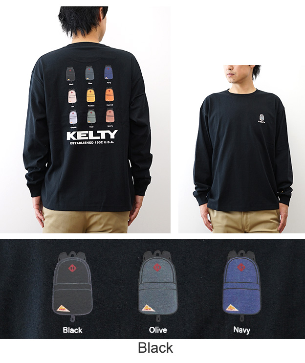 KELTY（ケルティ） 長袖 Tシャツ ロンT デイパック メンズ レディース