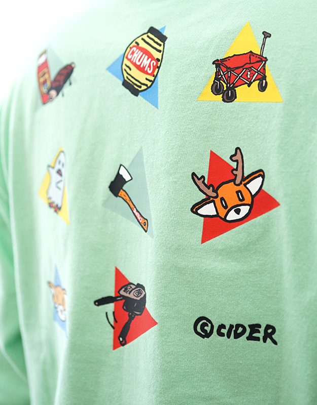 CHUMS（チャムス） 長袖 Tシャツ ロンT かせきさいだぁ アラカルト2