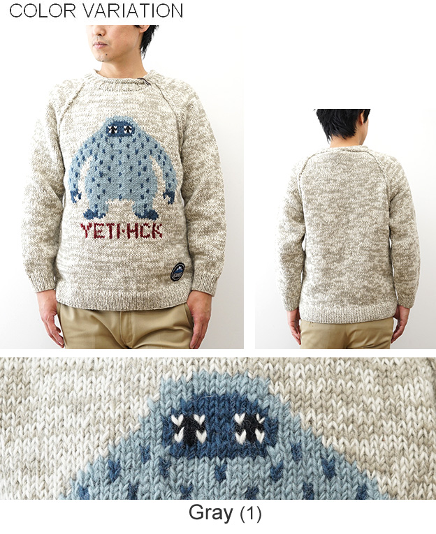 US VINTAGE HAND KNIT くま 雪遊び ニット セーター レディース 古着 80s J.G. HOOK くま ベア アニマル デザイン ウール