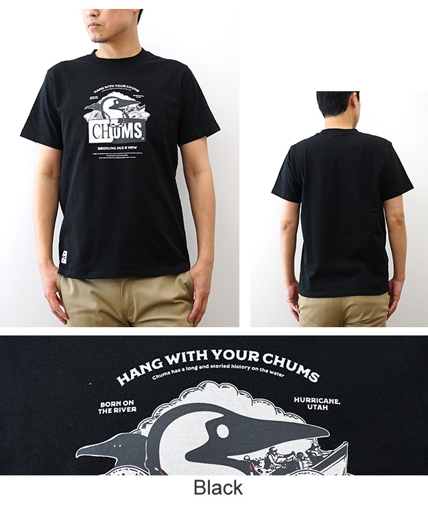 CHUMS チャムス オールド&ニューブービー Tシャツ メンズ レディース プリント 綿100％ 厚手 丈夫 ストレッチ アメカジ アウトドア カジュアル CH01-2738 | CHUMS | 16