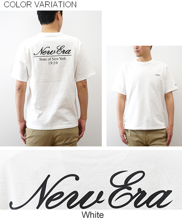 New Era ニューエラ 半袖 ウォッシュド コットン Tシャツ Classic Script Logo メンズ レディース 綿100％ 7.5oz 厚手 オーバーサイズ 14856633 14856635 | NEW ERA | 09
