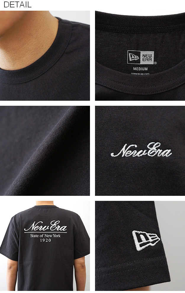 New Era ニューエラ 半袖 ウォッシュド コットン Tシャツ Classic Script Logo メンズ レディース 綿100％ 7.5oz 厚手 オーバーサイズ 14856633 14856635 | NEW ERA | 08