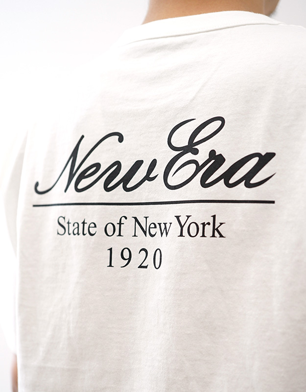 New Era ニューエラ 半袖 ウォッシュド コットン Tシャツ Classic Script Logo メンズ レディース 綿100％ 7.5oz 厚手 オーバーサイズ 14856633 14856635 | NEW ERA | 06