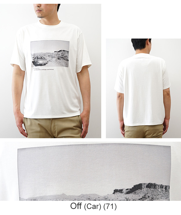 モノクロ フォトプリント Tシャツ Allowed to Unfold アロウドトゥアン