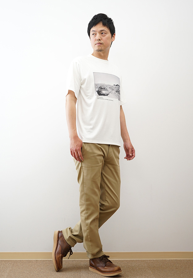 モノクロ フォトプリント Tシャツ Allowed to Unfold アロウドトゥアンフォールド 接触冷感 半袖 メンズ 吸湿速乾 オーバーサイズ アメカジ 白黒 0702-6322 6・7 |  | 05