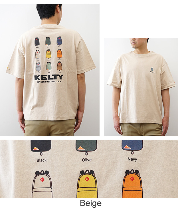 KELTY ケルティ Tシャツ メンズ 半袖 デイパック バックプリント 刺繍 ロゴ USAコットン 綿100% オーバーサイズ レディース アメカジ アウトドア KE26113015 | KELTY | 12