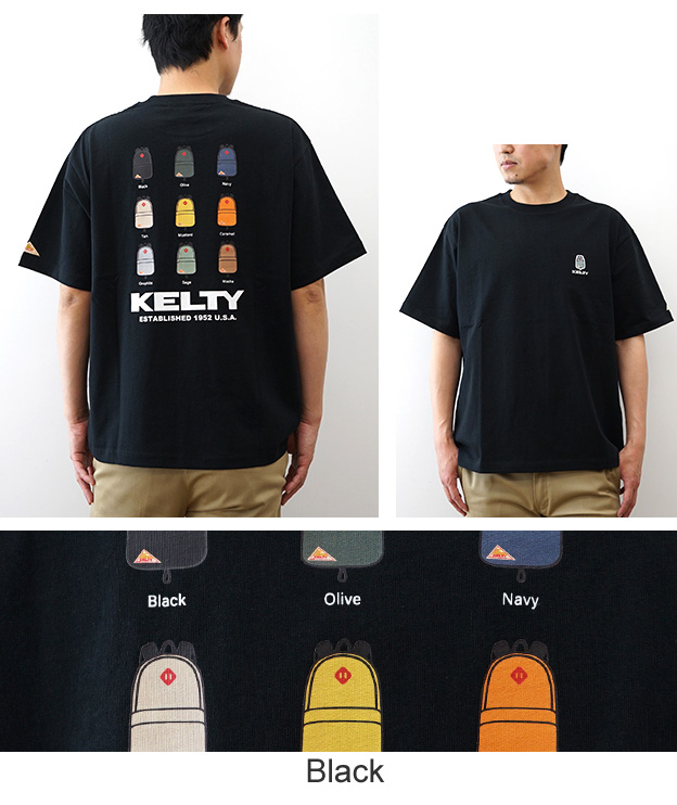 KELTY ケルティ Tシャツ メンズ 半袖 デイパック バックプリント 刺繍 ロゴ USAコットン 綿100% オーバーサイズ レディース アメカジ アウトドア KE26113015 | KELTY | 13