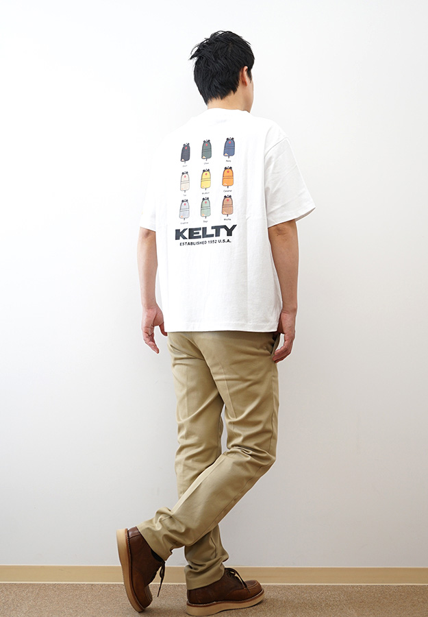 KELTY ケルティ Tシャツ メンズ 半袖 デイパック バックプリント 刺繍 ロゴ USAコットン 綿100% オーバーサイズ レディース アメカジ アウトドア KE26113015 | KELTY | 02