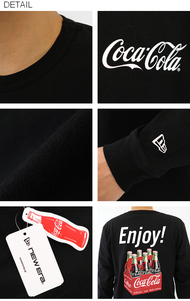 NEW ERA（ニューエラ） 長袖 Tシャツ コカ・コーラ コラボ ウォッシュ