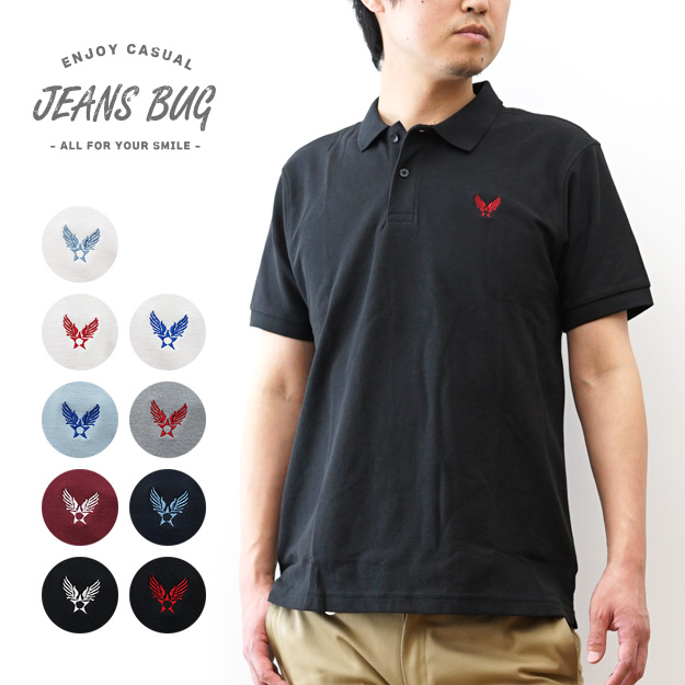 JEANS BUG（ジーンズバグ） ポロシャツ 半袖 AIR FORCE エアフォース