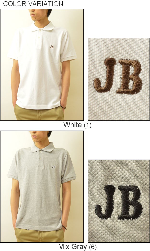 半袖 ポロシャツ メンズ JB Clothing オリジナル ロゴ ワン