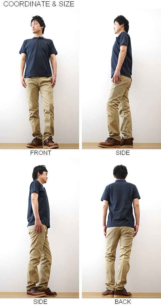 JEANS BUG（ジーンズバグ） ポロシャツ 半袖 MOAI モアイ ワンポイント
