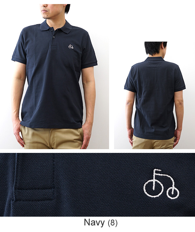 JEANS BUG（ジーンズバグ） ポロシャツ 半袖 Cycle 自転車 ロゴ ワン