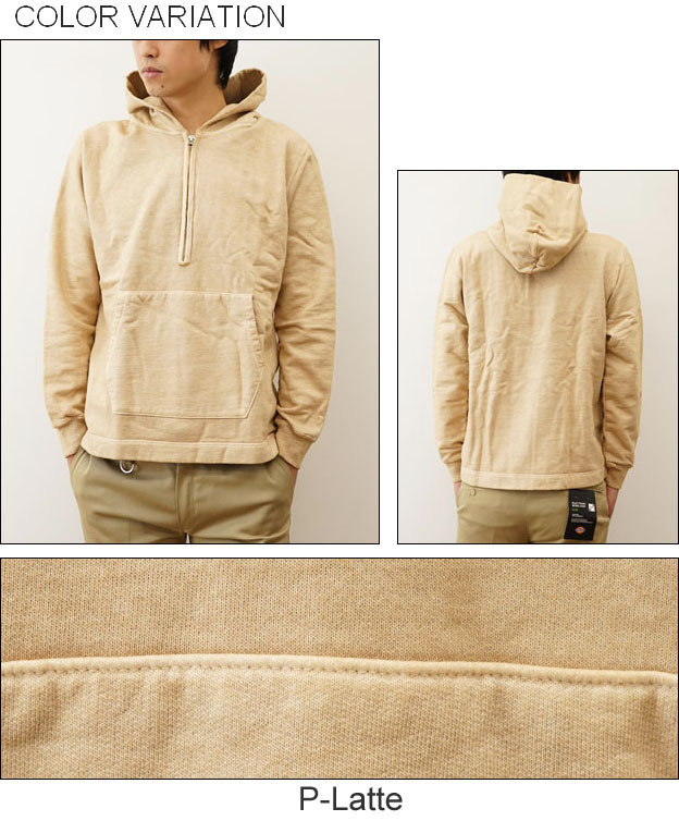 GOOD ON（グッドオン） パーカー ラフ ハーフジップ プルオーバー