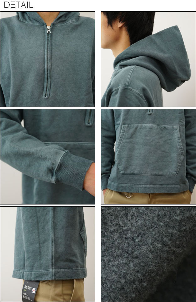 GOOD ON（グッドオン） パーカー ラフ ハーフジップ プルオーバー