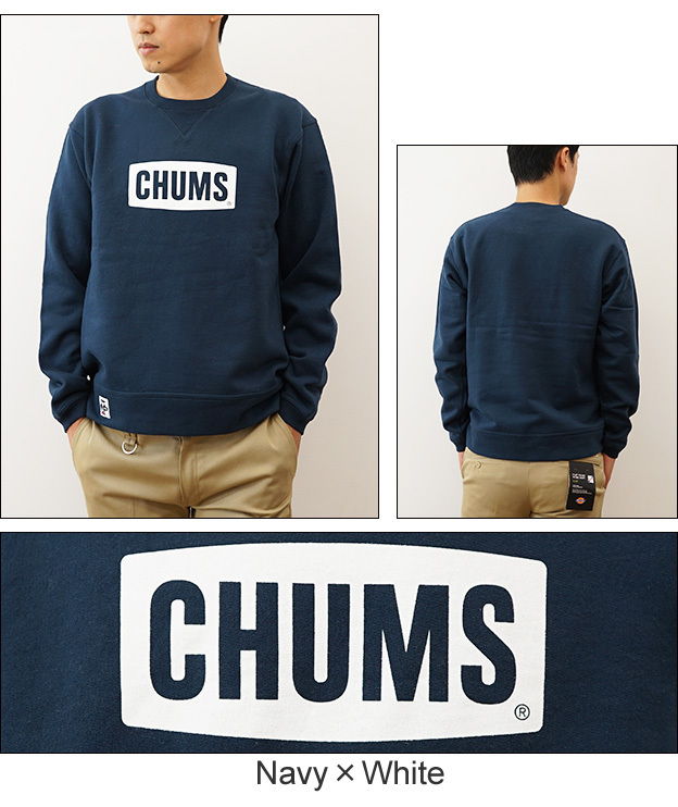 新品未使用　CHUMS チャムス　スウェット　トレーナー　インディゴ　ビンテージ CHUMS チャムス トレーナー スウェット スエット ロゴ クルー