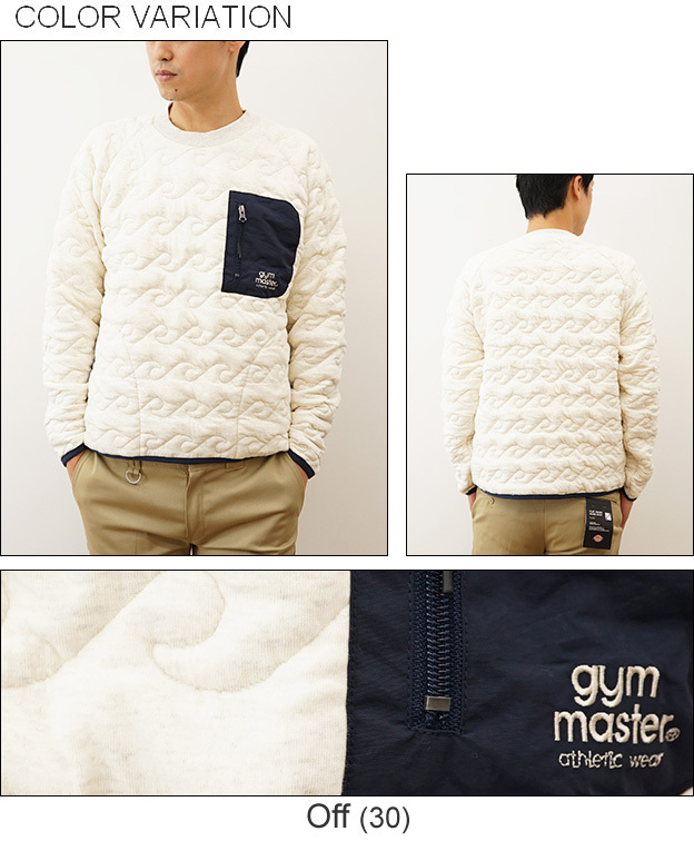 gym master ジムマスター WAVY キルト クルーネック メンズ